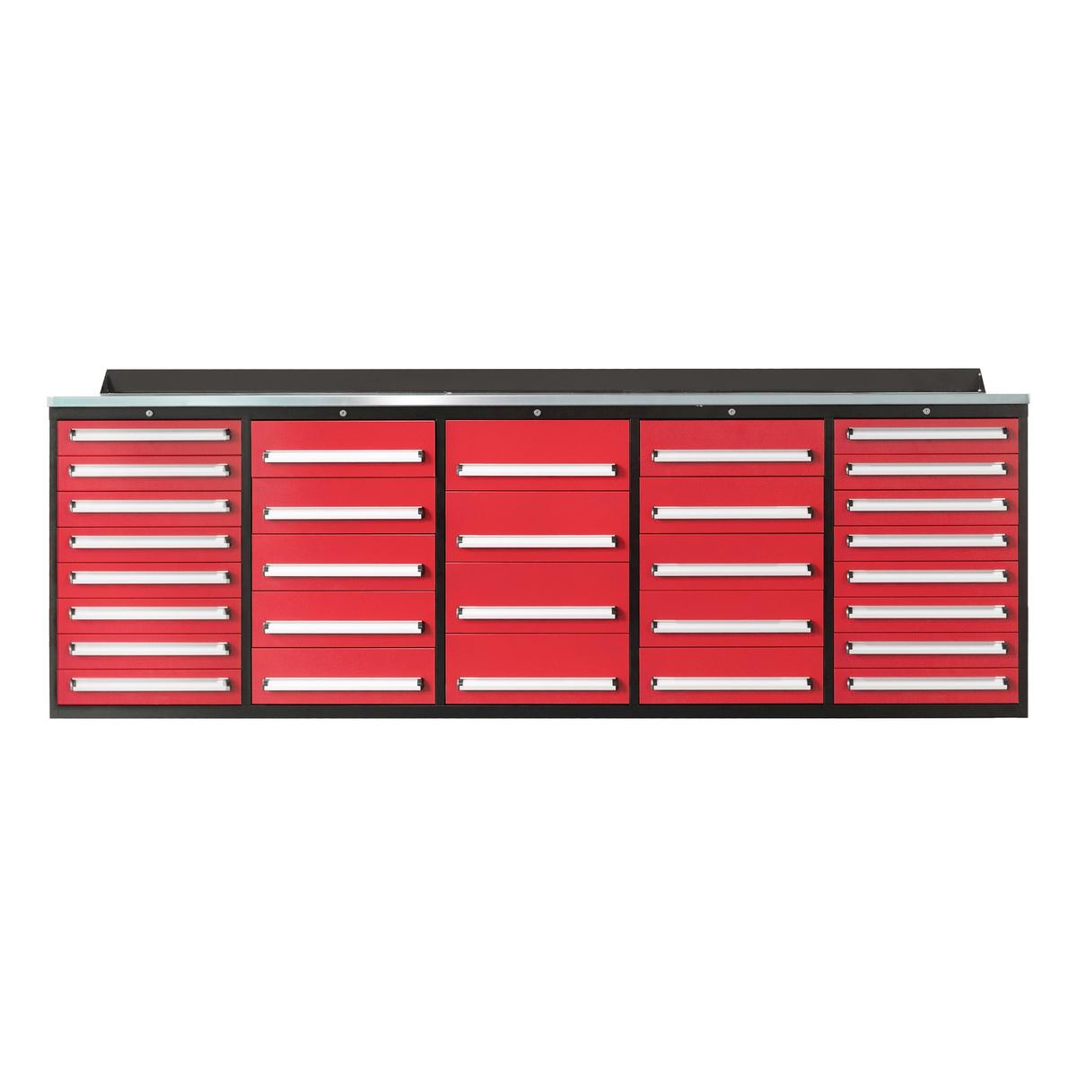Value Industrial 10FT-30D Workbench Cabinets - 10 foot wide - 30 drawers