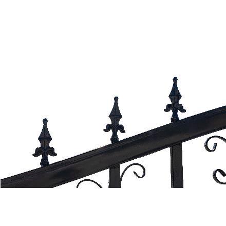 Value Industrial 14 ft. Wrought Iron Gate, Flower Design, 300 lbs
