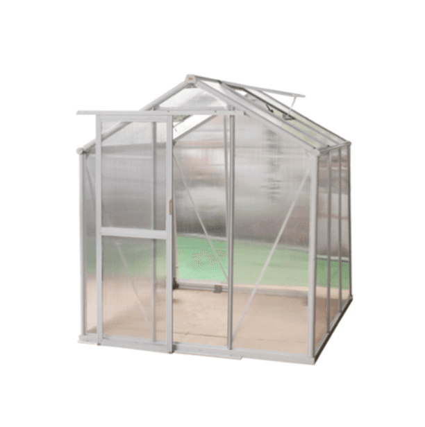 Value Industrial 6'x6'x7' Walk-in Garden Greenhouse - poly-carbonate panels - aluminium frame