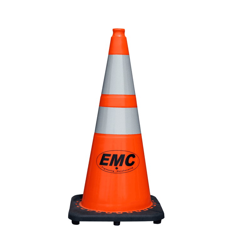Value Industrial pack of 250 Traffic Safety Pylon - reflective top - durable pigment paint coat