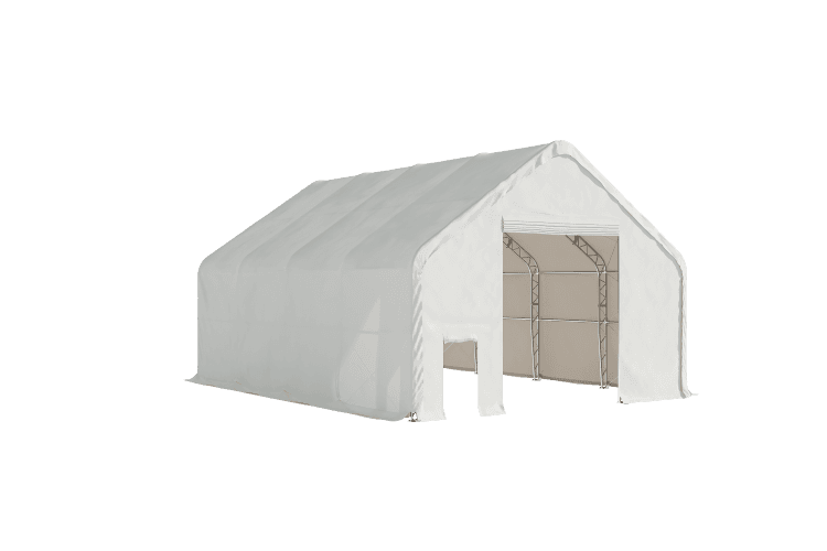Value Industrial Double Trussed Storage Shelter - 30' wide x 40' length x 22' height