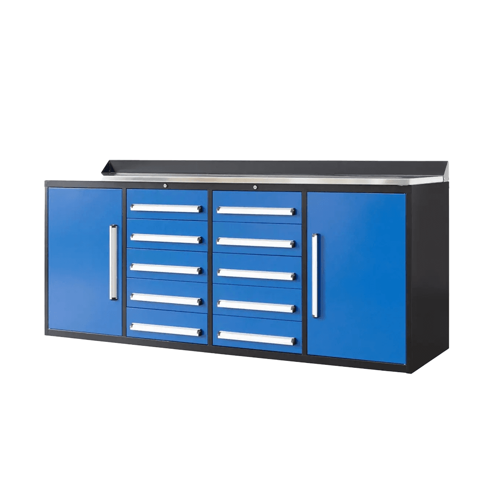Value Industrial 7FT-10D Workbench Cabinets - 7 foot wide - 10 drawers