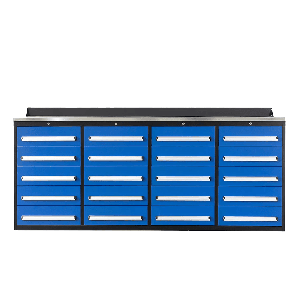Value Industrial 7FT-20D Workbench Cabinets - 7 foot wide - 20 drawer