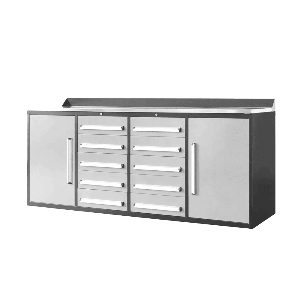Value Industrial 7FT-10D Workbench Cabinets - 7 foot wide - 10 drawers