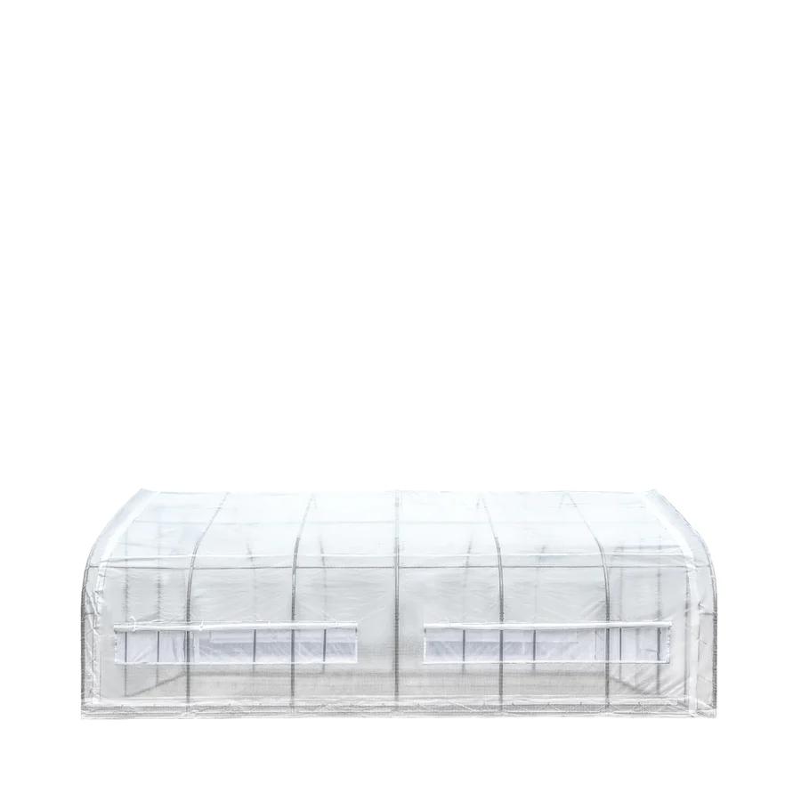 Value Industrial 20'x30'x10' High Tunnel Greenhouse - 180g PE mesh - roll up side windows