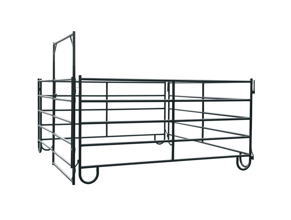 Value Industrial 54 Panels & 2 Gates Corral Cattle Panels Pack - 10 foot wide x 5 for height per panel - powder coated tube frame