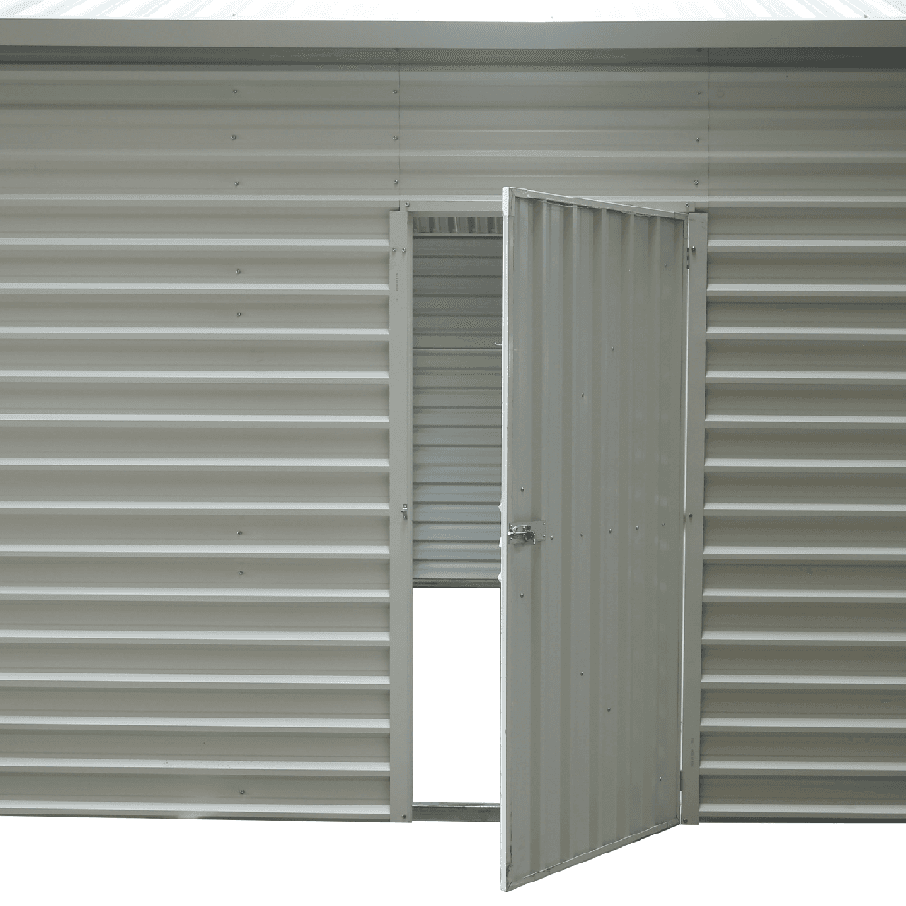 21'x19' Heavy Duty Metal Garage Shed, 75 MPH Wind Rated