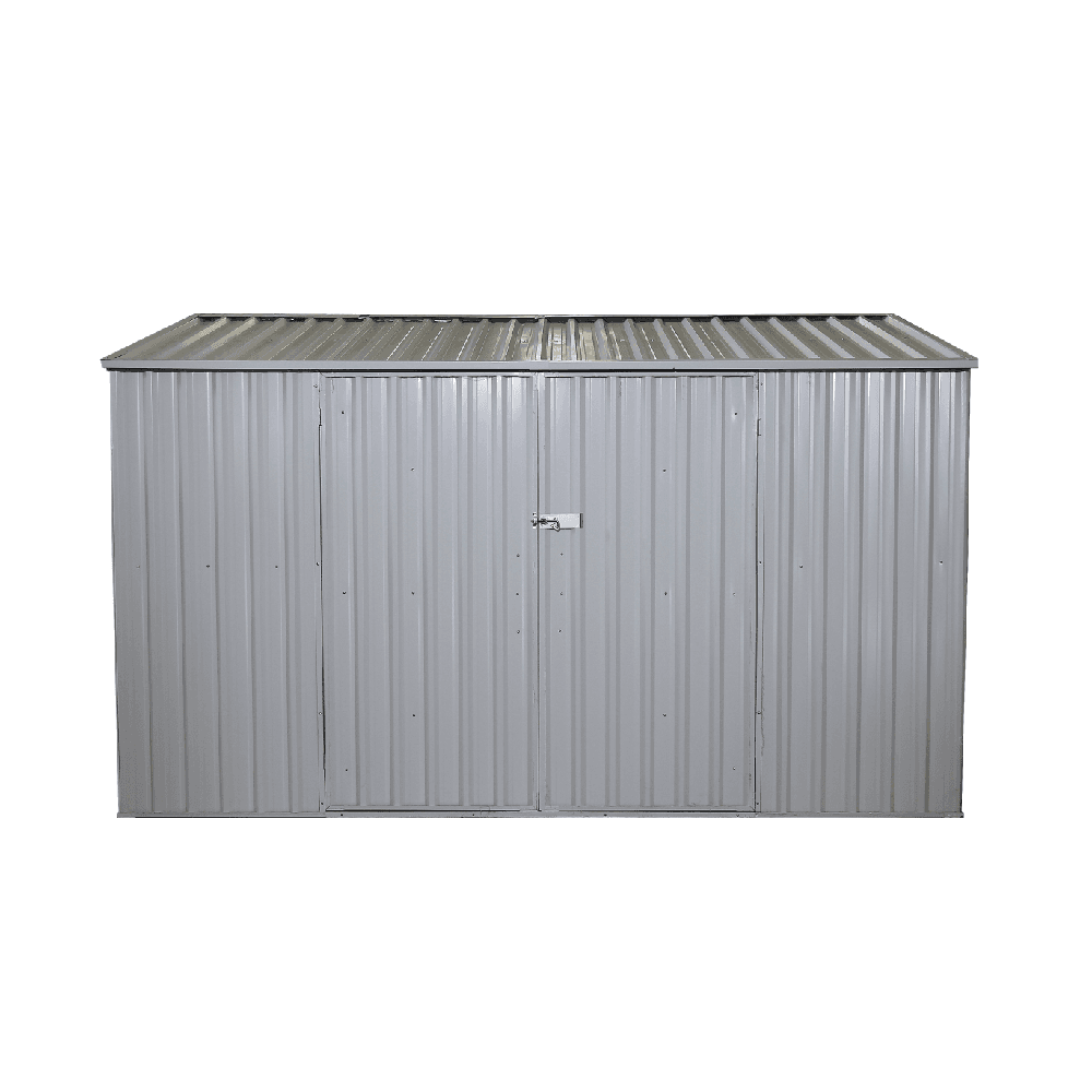Value Industrial 8'x11' Galvanized Metal Shed - 29 gauge steel walls - resistant snow load and wind load