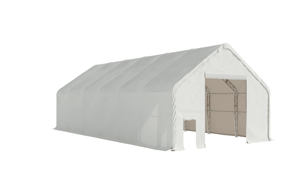 Value Industrial Double Trussed Storage Shelter - 30' wide x 60' length x 22' height