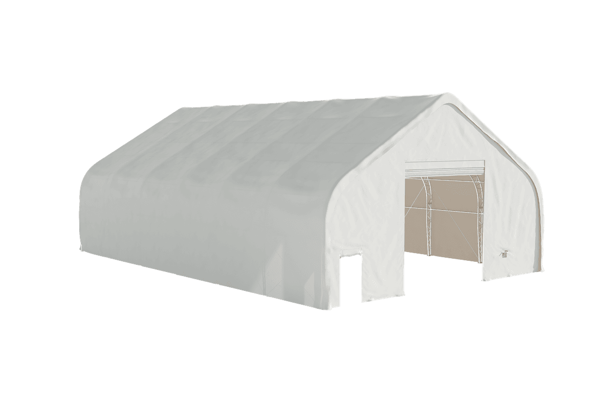 Value Industrial Double Trussed Storage Shelter - 40' wide x 60' length x 24' height