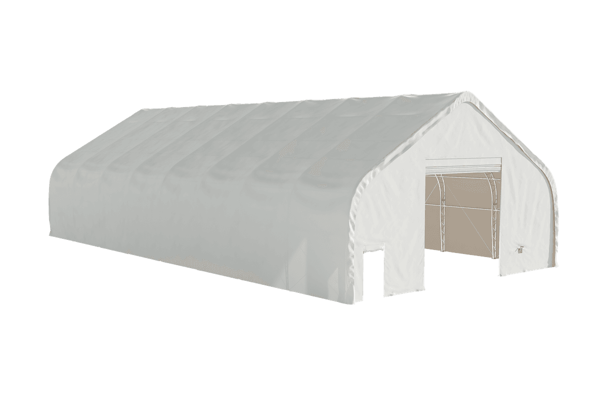 Value Industrial Double Trussed Storage Shelter - 40' wide x 80' length x 24' height