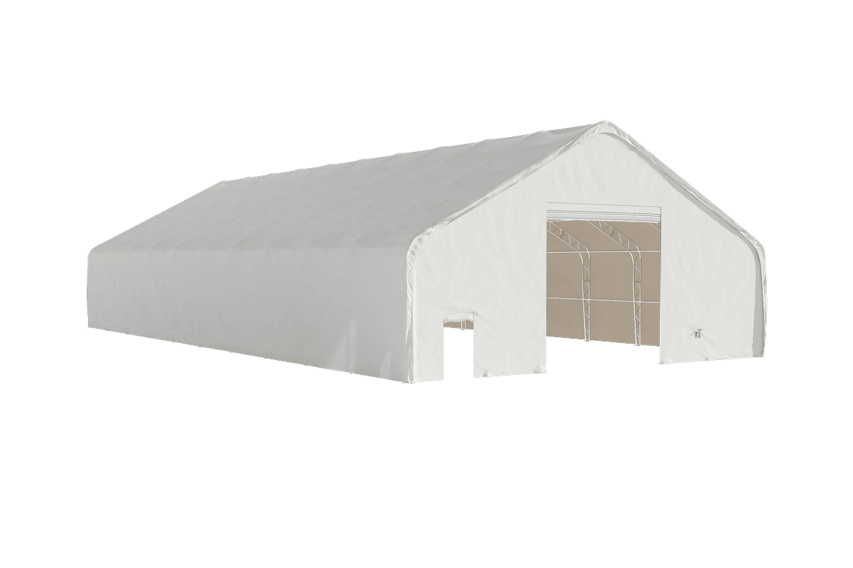 Value Industrial Double Trussed Storage Shelter - 50' wide x 100' length x 26' height
