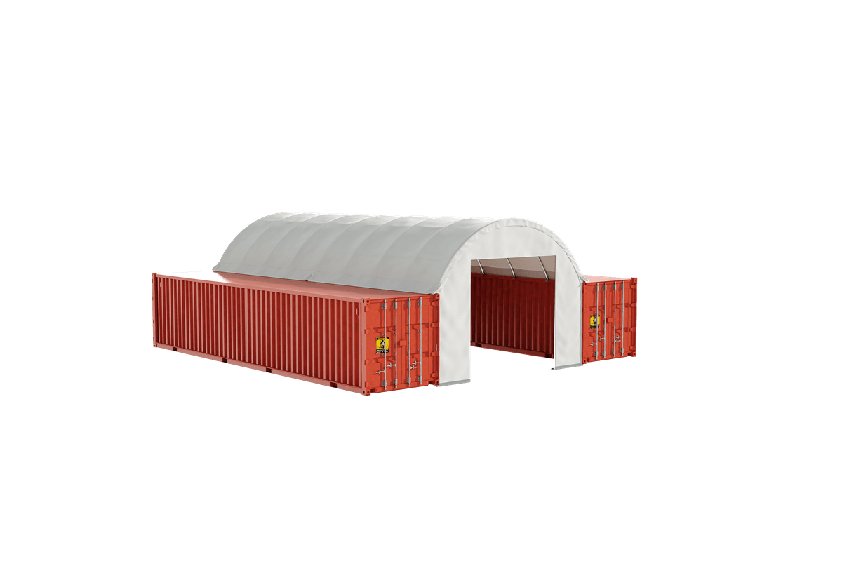 Value Industrial C2040 Container Shelter - 20' wide x 40' length